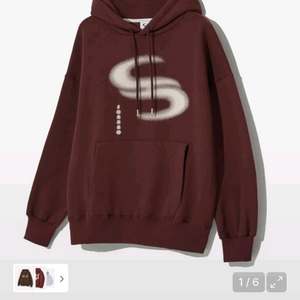 소라노 후드티 버건디 이미지