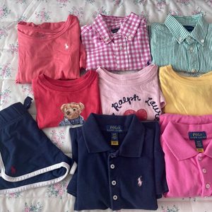 폴로걸즈 폴로유아 폴로걸즈 원피스 반팔티 4/4T 일괄 이미지