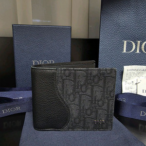 {클로젯[풀구성+영수증]디올 새들 디올 오블리크 자카드 반지갑 이미지