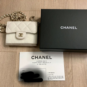 정품/샤넬캐비어체인카드지갑 이미지