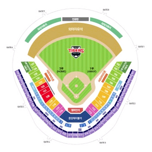 4월5일 기아 엔씨 1루 K5 105블럭 통로 연석 이미지