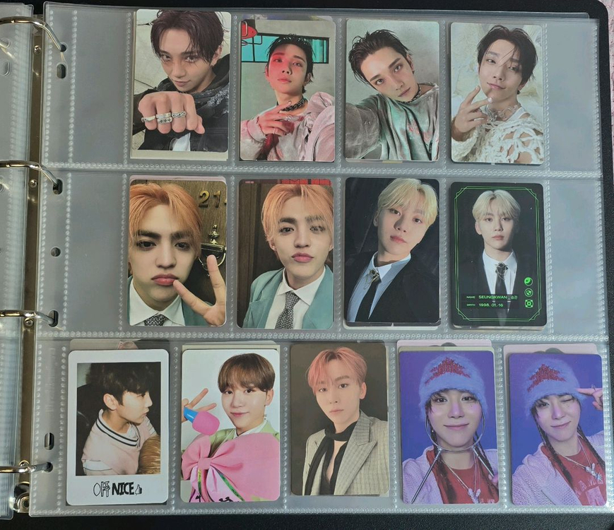 세븐틴 포카 위버스 특전 hmv 미공포 앨포 디럭스버전 캐럿반 양도 이미지