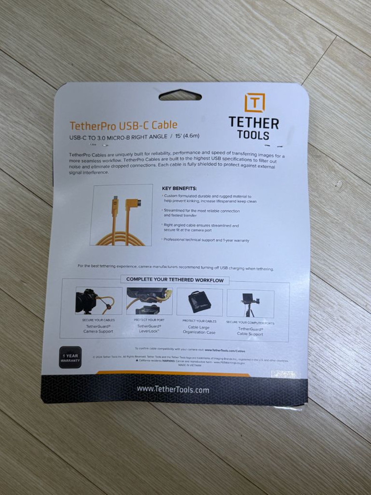 테더툴스 TetherPro USB-C to 3.0 Micro-B 이미지