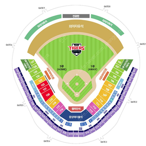 4/5 일 기아타이거즈 vs NC다이노스 3루 2연석 이미지