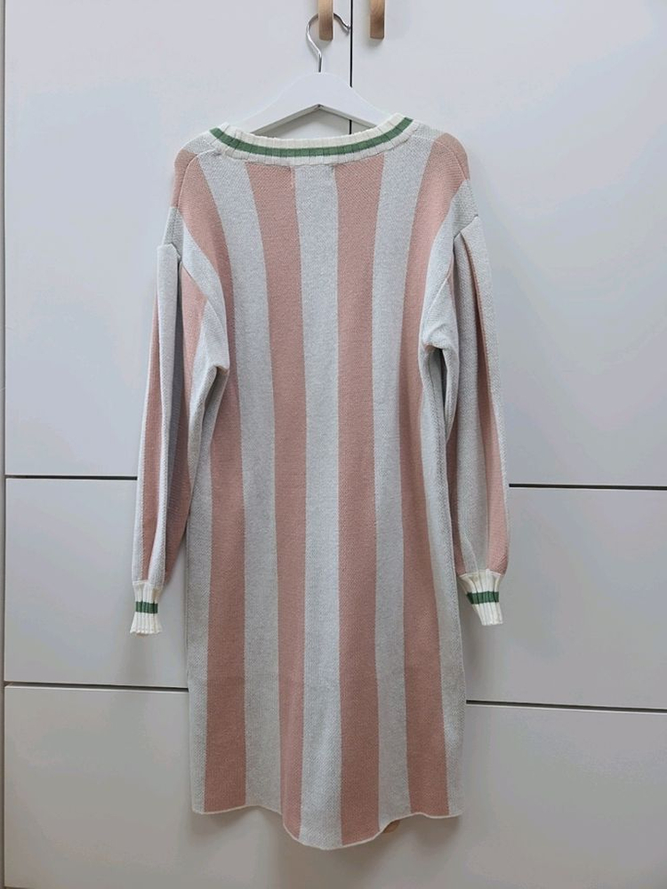 (새상품)비바루비 키즈 스트라이프 롱 원피스 M사이즈(7-9세) 이미지