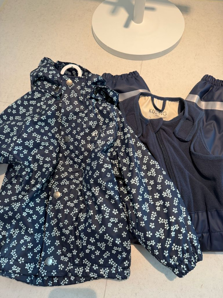 쿨링 아동 방수 방풍 스키복 레인 세트 86/92 이미지