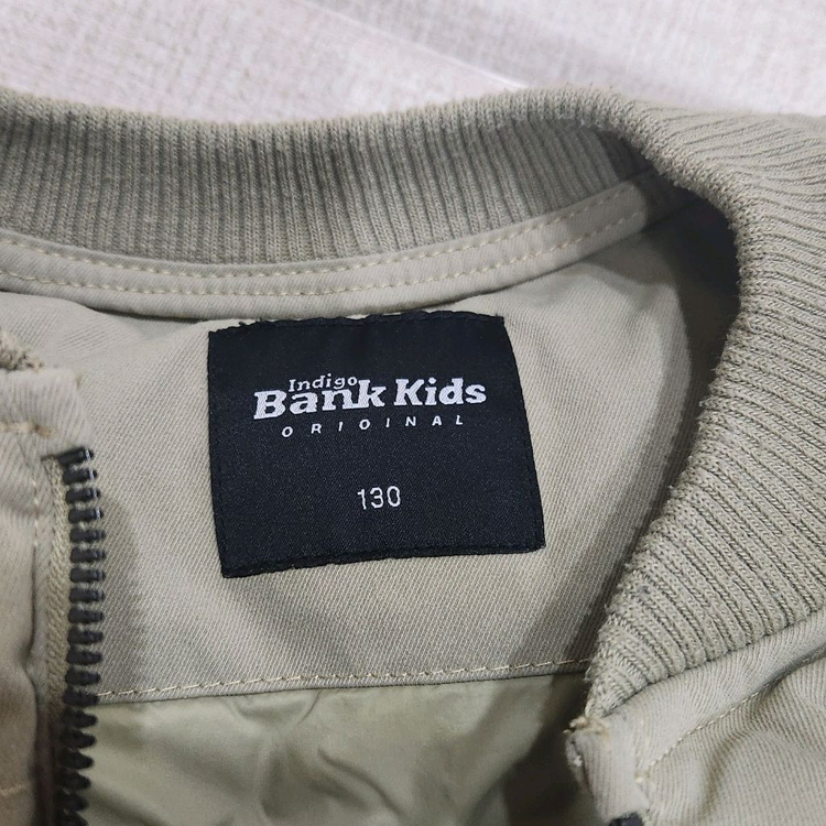 인디고뱅크 남아점퍼 130 라이트 카키 이미지