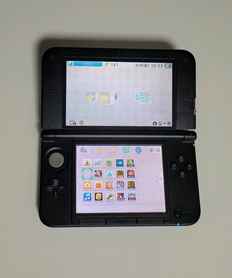 닌텐도 3ds xl 블루 이미지