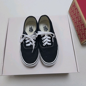 반스 키즈 어센틱 블랙 스니커즈 210사이즈 이미지