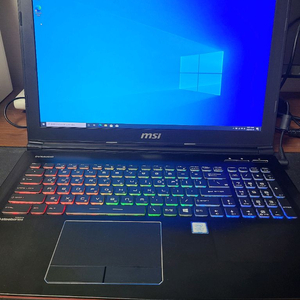 MSI 노트북 i7-7700HQ , GTX 1050Ti , GE62 7RE 이미지