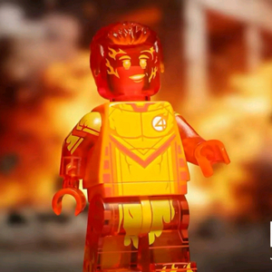 레고 진 jin 커스텀 휴먼토치 49개한정판 투명버전 판매합니다 이미지