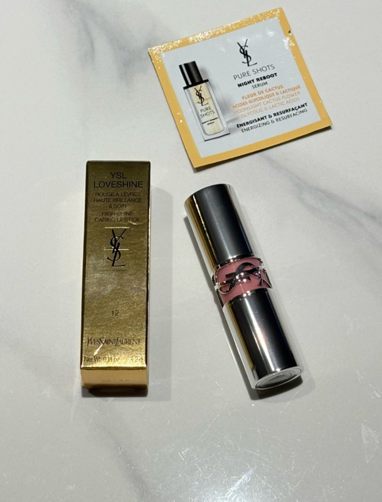 새상품 입생로랑 러브샤인 립스틱 12호 일렉트릭러브 이미지