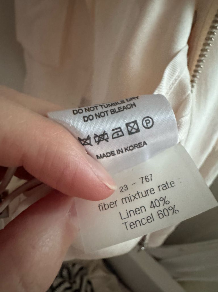 유메르 린넨 레이븐 자켓 새상품 이미지