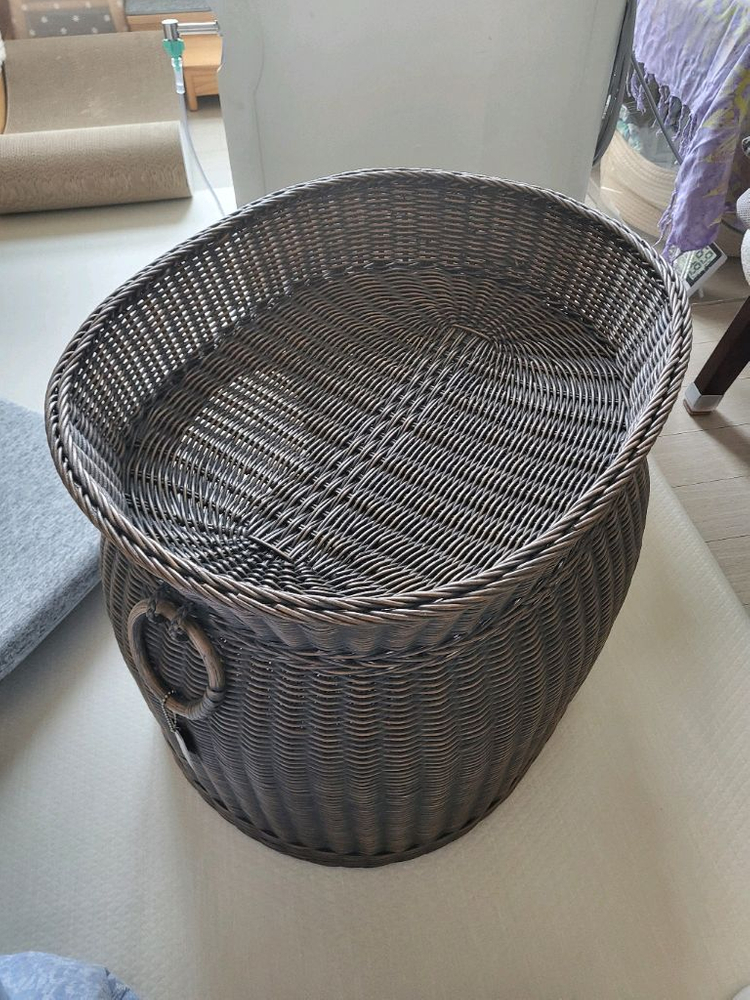 발리등공예 라탄 고양이 숨숨집 이미지