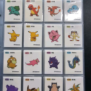 포켓몬띠부씰 시즌1 139종 개봉세트 이미지