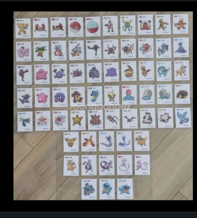 포켓몬띠부씰 시즌 2 중복 이미지