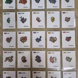 포켓몬띠부씰 픽셀 중복 이미지