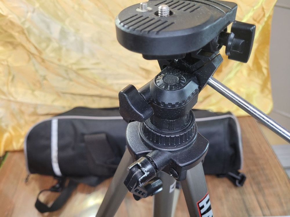 삼각대 한자 2단 트라이포드 119cm 알루미늄 사진 영상 촬영 받침대 이미지