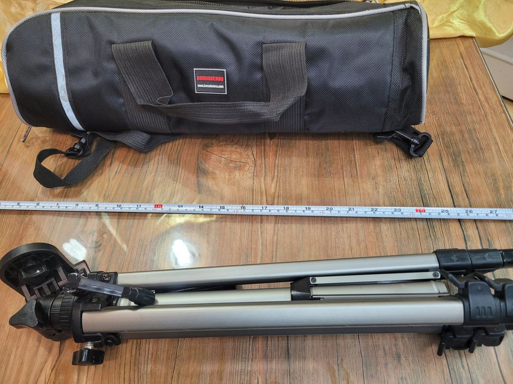 삼각대 한자 2단 트라이포드 119cm 알루미늄 사진 영상 촬영 받침대 이미지