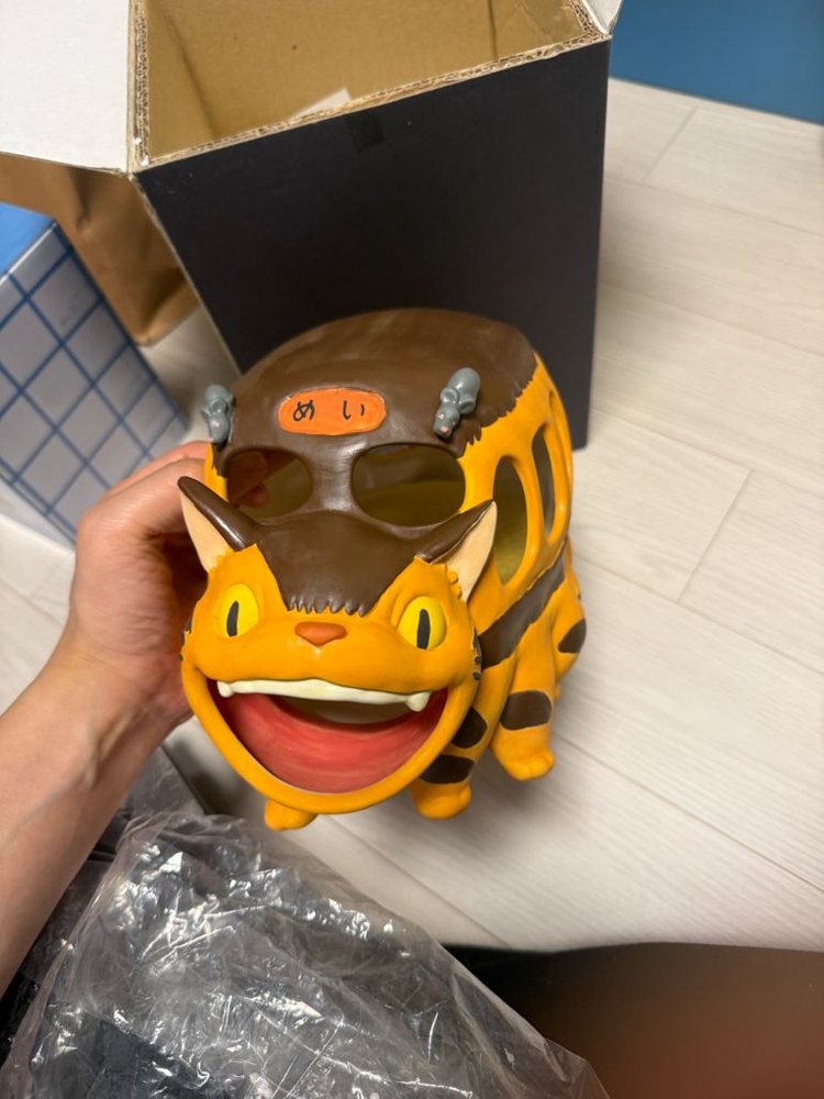 지브리 이웃집 토토로 고양이 버스 도자기 이미지