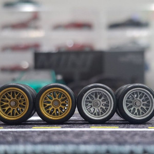 1/64 BBS 휠 2대분 (미니지티,토미카,타막웍스,핫휠,팝레이스) 이미지