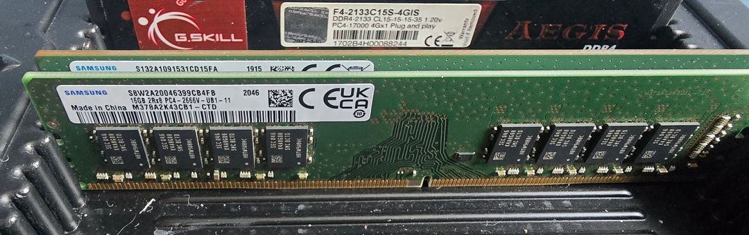 삼성 Ddr4-21300 (2666v) 16G x2 이미지