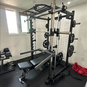 Cnk8000 스미스랙+매트+누오덤벨 홈짐 이미지