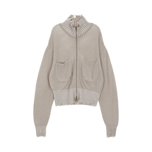 마뗑킴 립드 니트 집업 가디건 (새상품) 이미지