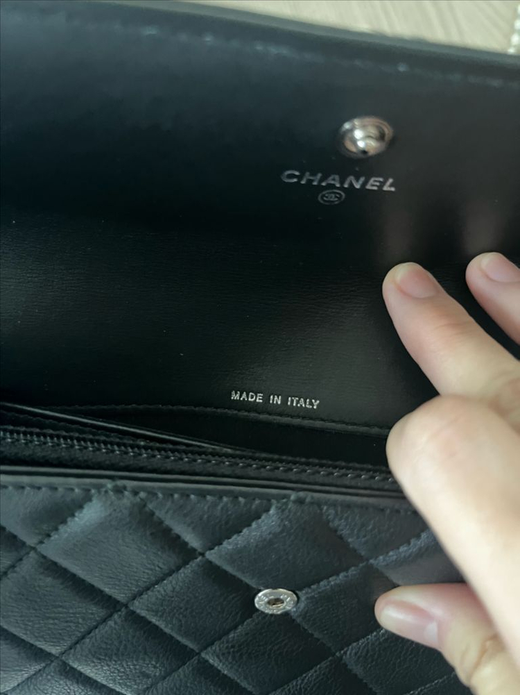 샤넬 보이 샤넬 롱 플랩 지갑 그레인드 카프스킨 & 루테늄 메탈 블랙 이미지