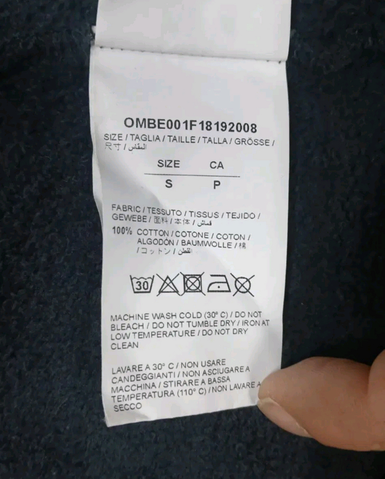 [서비스 파격가] 오프화이트 남성 여성공용 후드티 후드집업 후드자켓 S 사이즈 이미지