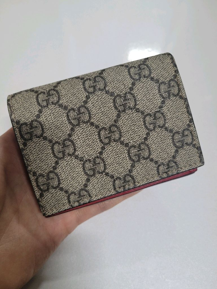 구찌 수프림 체리 스냅 중지갑 이미지