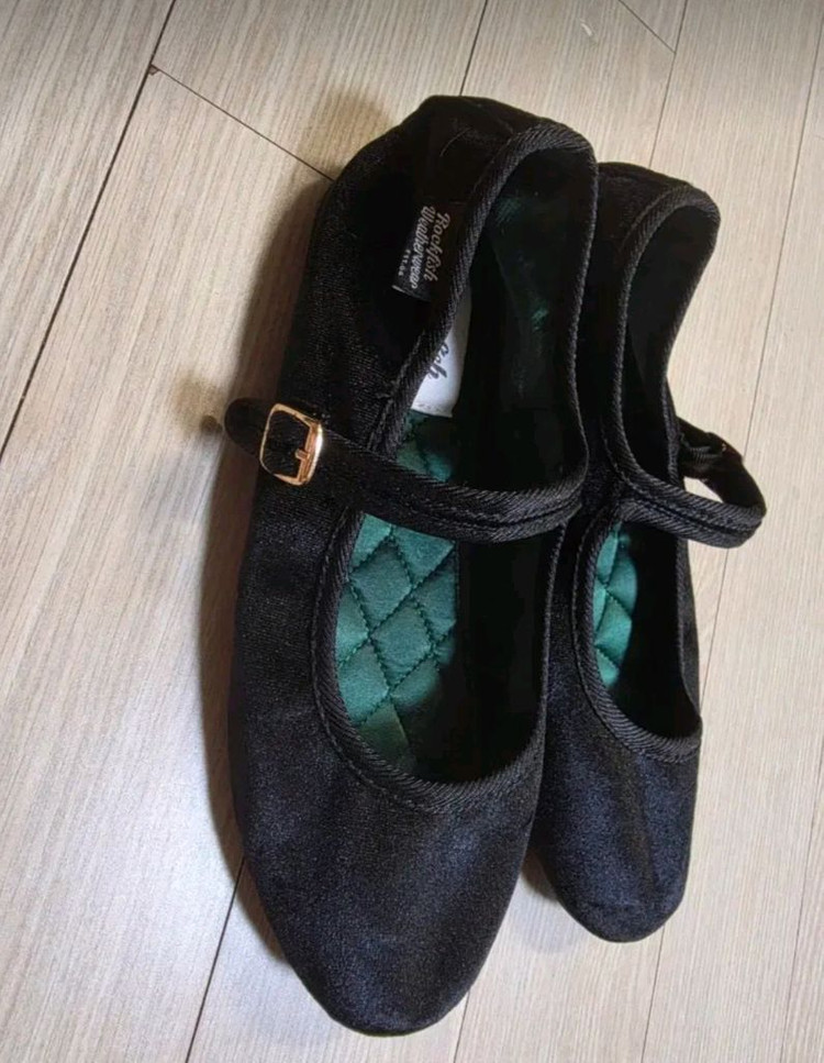 여성 240~245mm ) 락피쉬웨더웨어 벨라 퀼티드 메리제인 플랫슈즈 단화 로퍼 이미지