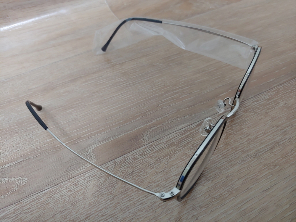 동그리 안경 솔텍스 안경테 AIROCK 2029 48 남자 여자 공용 에어락 블랙 실버 미착용 새제품 이미지