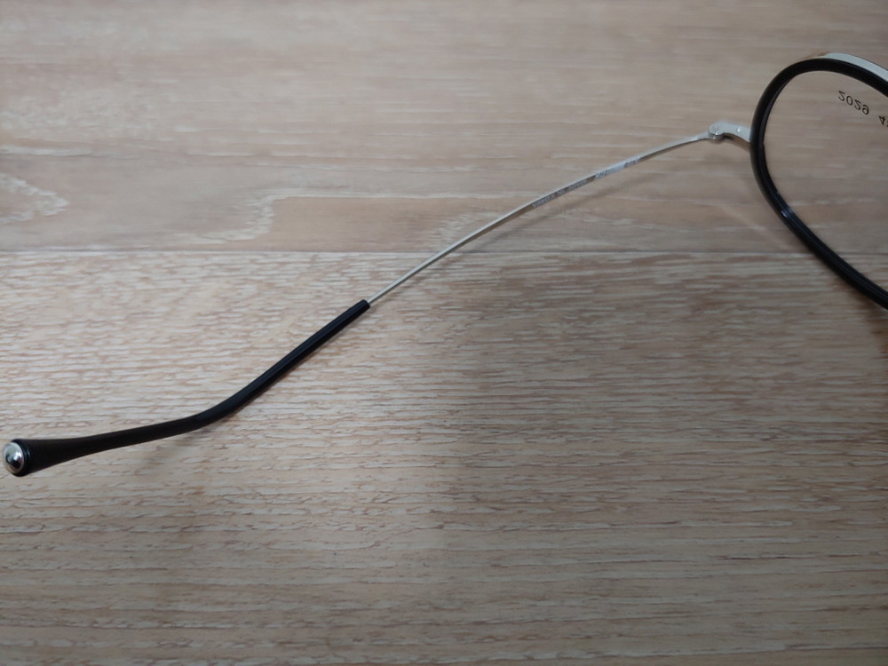 동그리 안경 솔텍스 안경테 AIROCK 2029 48 남자 여자 공용 에어락 블랙 실버 미착용 새제품 이미지