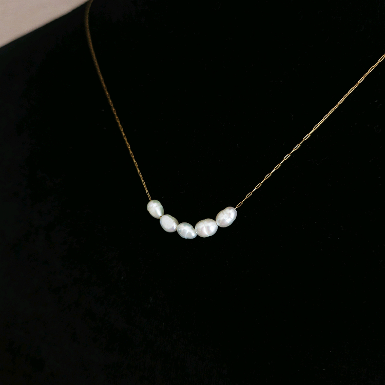 새상품,선물박스포장]천연 담수진주 목걸이/귀걸이 반지 팔찌 스와로브스키 반클리프 루이비통 불가리 입생로랑 까르띠에 이미지