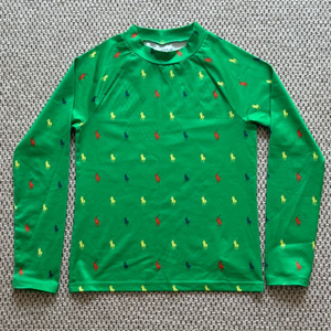 폴로 보이즈 래쉬가드 상의 수영복 M사이즈 판매합니다. 이미지