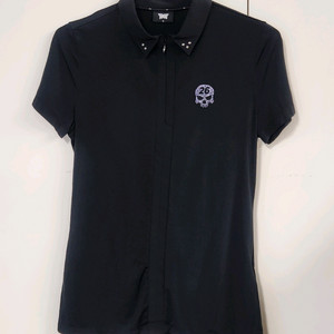 PXG 스컬 여성 반팔 블랙 골프 티셔츠 S 이미지