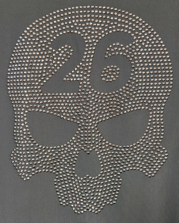 PXG 스컬 여성 반팔 블랙 골프 티셔츠 S 이미지