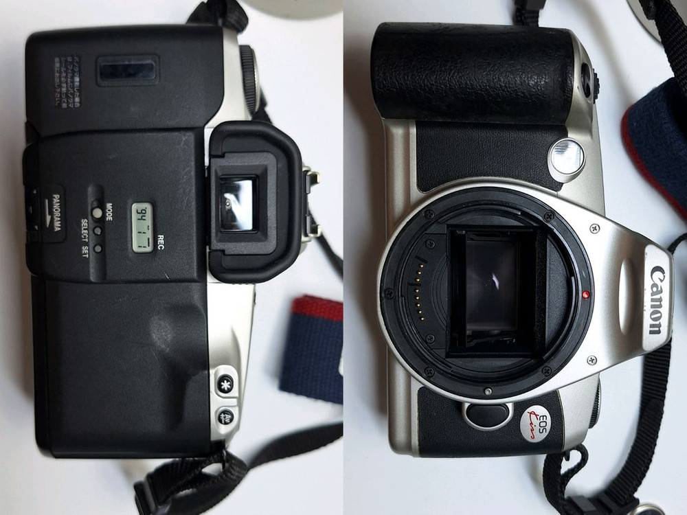 빈티지 필름카메라 풀세트/캐논 Eos kiss,탐론 70-300mm 망원렌즈,스트랩,가방/ 필카 사진 일본 감성 이미지
