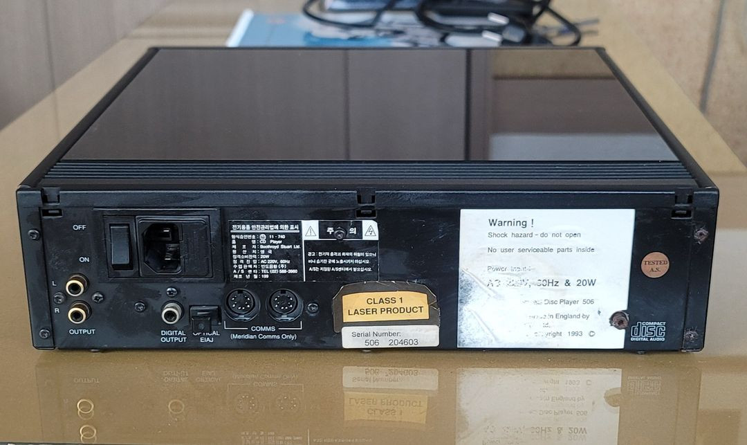 메르디안 506 merdian cdp 플레이어 fm 튜너 이미지