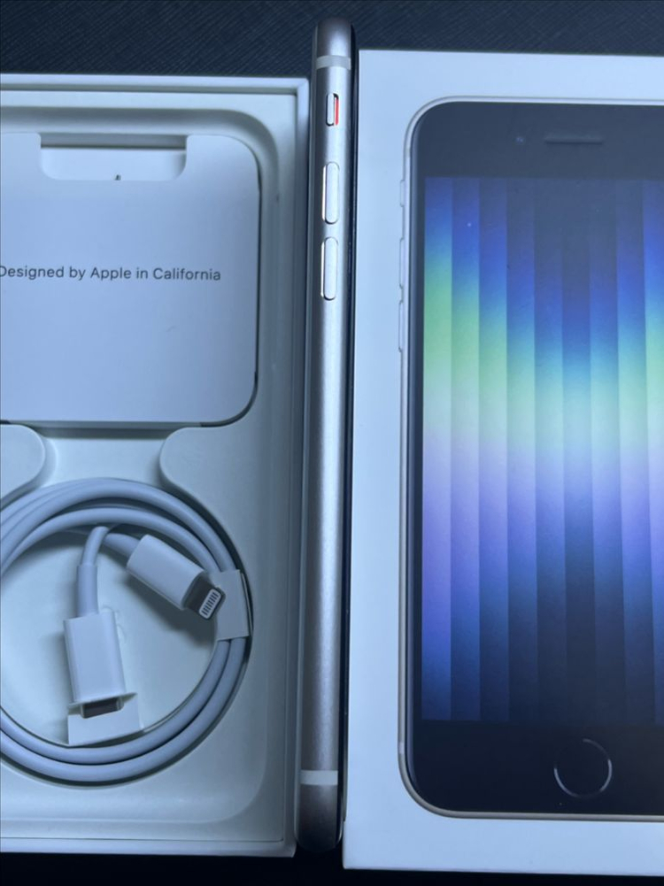 아이폰 Se3 128 스타라이트 S급 자급제 풀박스 100% 이미지