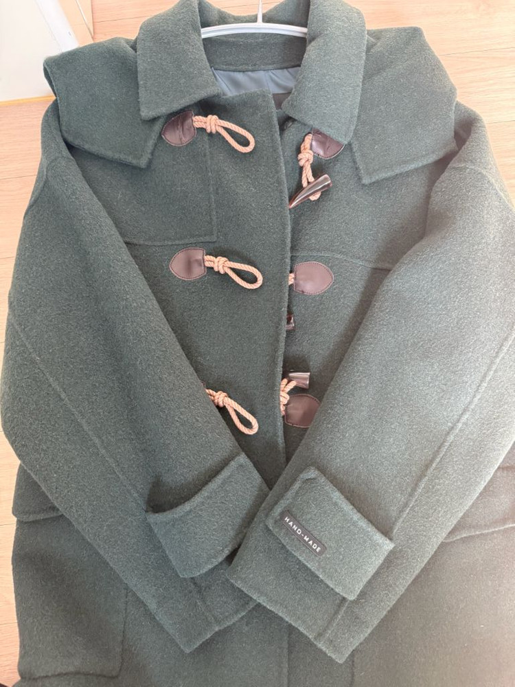 클리지 후드 더플 코트 이미지