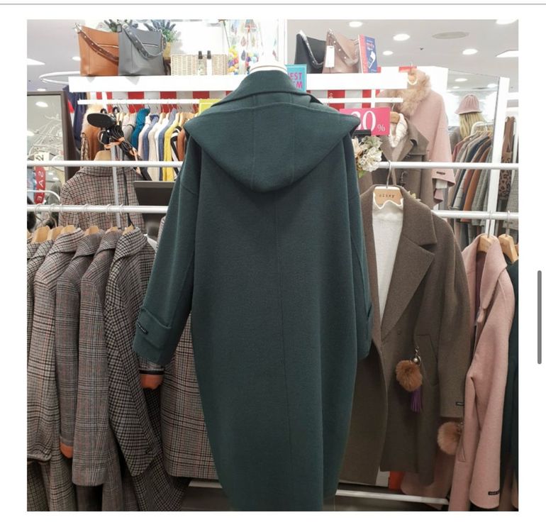 클리지 후드 더플 코트 이미지