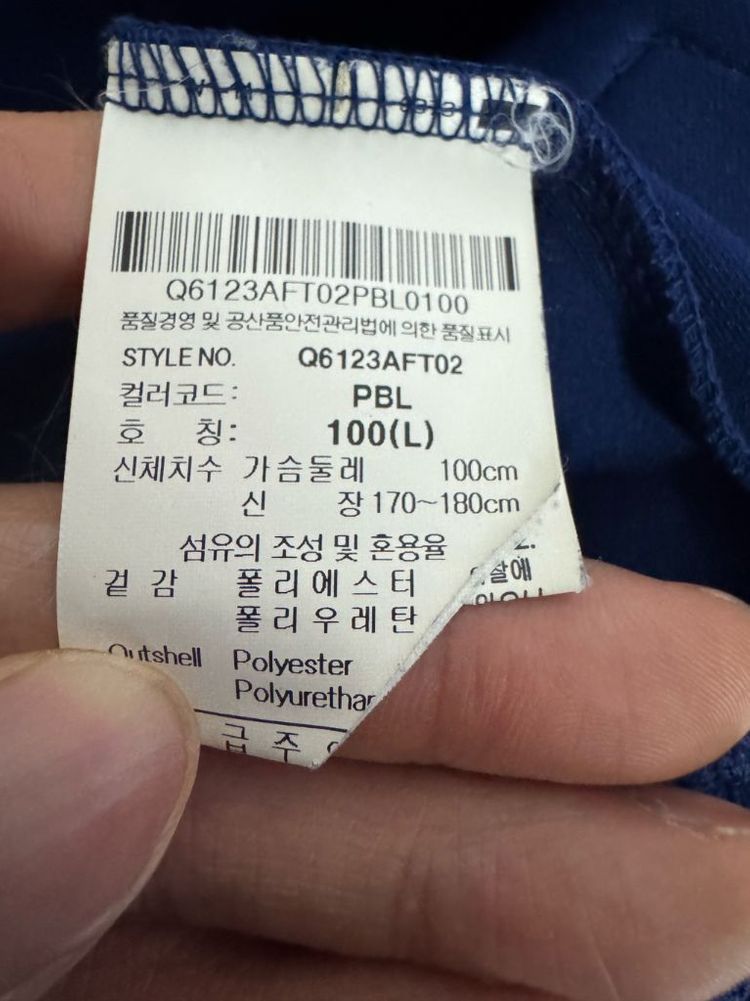 공용 르꼬끄 스포르티브 네이비 트랙 집업 져지 S ~ M 이미지