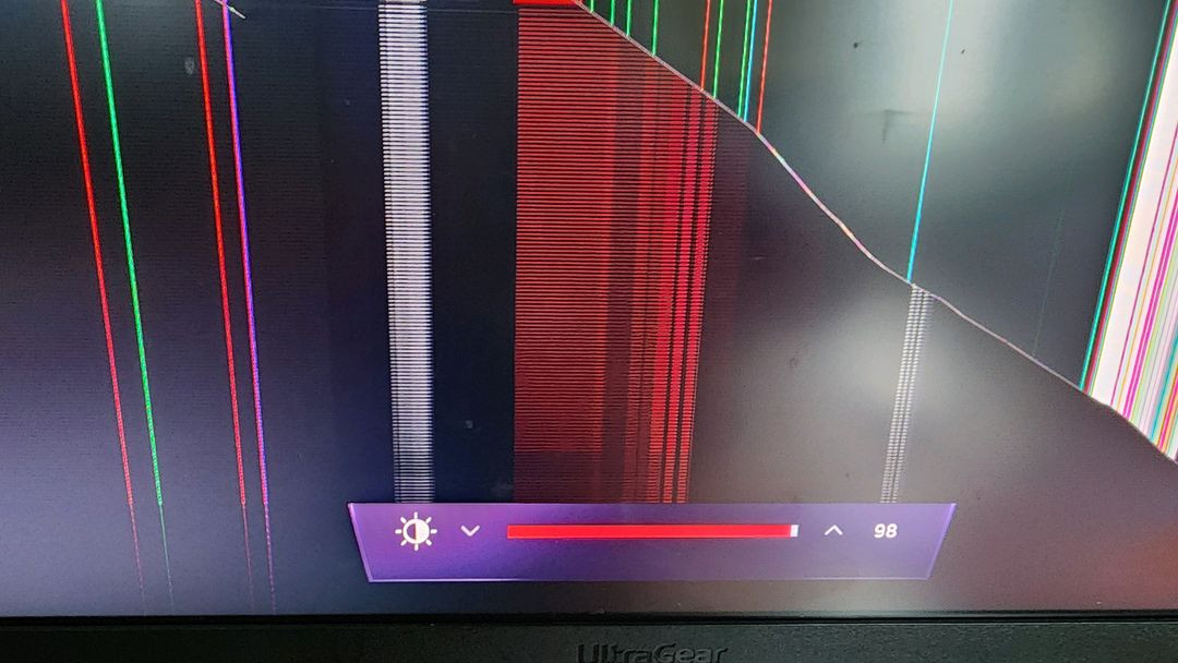 LG 27인치 울트라기어 액정깨짐. AD보드 등 부품용 이미지