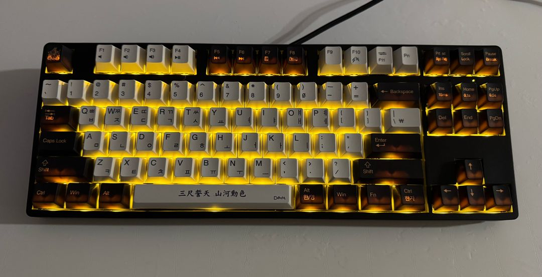 풀윤활 덱 거북선 적축 게이밍키보드 팝니다 이미지