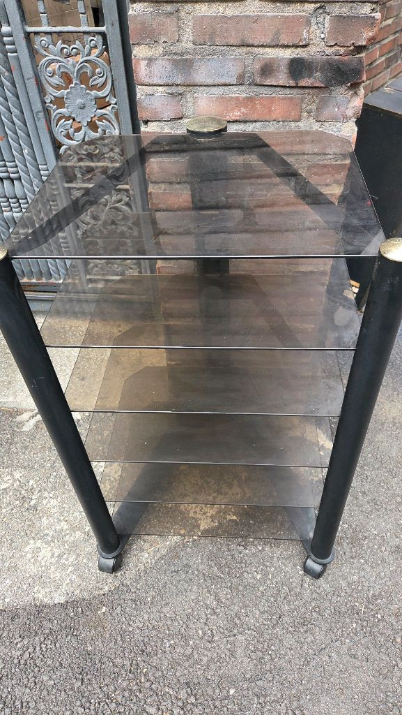 인켈 5단 오디오 유리장식장 이미지