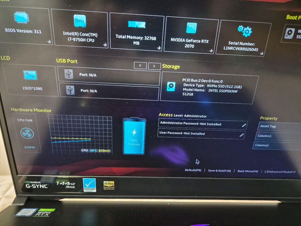 ASUS ROG 제피러스 GX701GW 게이밍 노트북 팝니다. 이미지