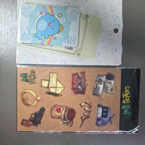 픽셀리 부적카드 이웃집 좀비 스티커 잠뜰 뜰팁 이미지