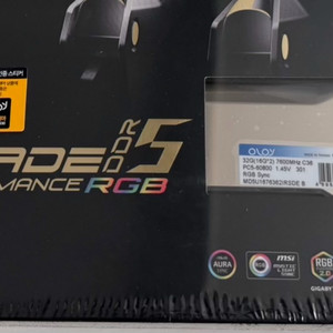 OLOy DDR5-7600 CL36 BLADE RGB 패키지 (32GB(16Gx2)) 램 이미지